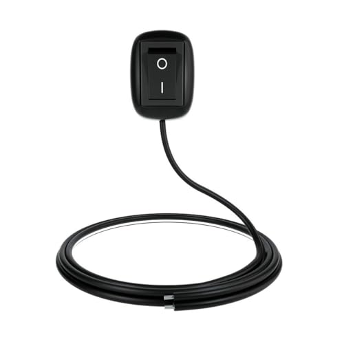 Hsthe Sea Car Interrupteur à bascule marche/arrêt, adhésif double face, montage en surface, interrupteur à bouton d'alimentation, bande lumineuse LED, antibrouillard, feux diurnes