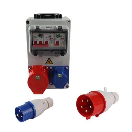 Boîte de distribution de prise industrielle portable et boîte de sortie disjoncteur