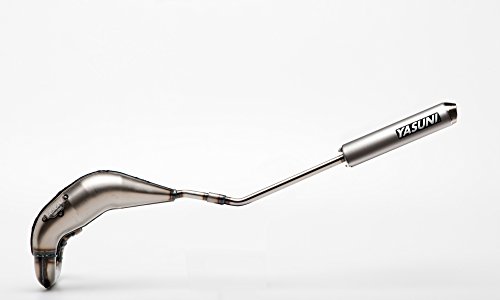 Escape Yasuni e5 CROSS de aluminio CE 28mm para mejorar la potencia en motos Derbi de marchas