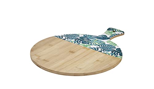 Tábua corte bambu Decorada 40 cm  