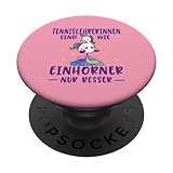 Tennislehrerinnen Sind Wie Einhörner Tennislehrerin PopSockets mit austauschbarem PopGrip