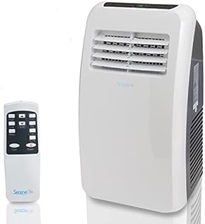 SereneLife SLPAC8 Portable Air Conditioner Compact Home AC Cooling Unit with Built-in Dehumidifier & Fan Modes, Quiet Operation, Includes Window Mount Kit, 8,000 BTU, White
