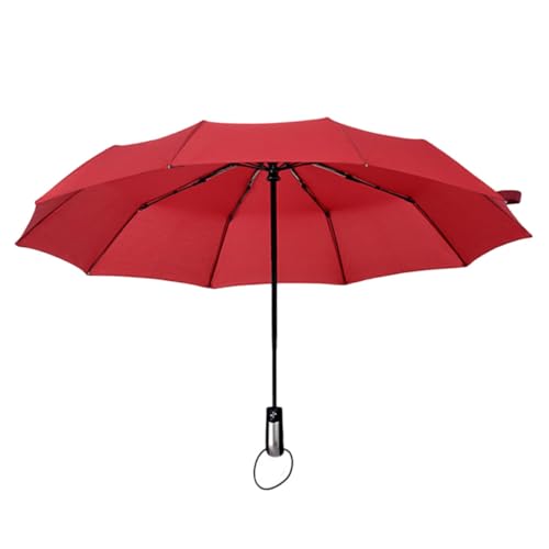 VALICLUD Paraguas Automático Rojo Resistente Al Viento Sombrilla Doble Para Mujer y Hombre