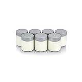 SEVERIN Ersatzgläser für Joghurtbereiter, Joghurtgläser mit Deckel (7 x 150 ml), passend zu den SEVERIN Joghurtmaschinen JG 3516 / JG 3518 / JG3519 / JG 3520 / JG 3521 und JG 3525, grau, EG 3513