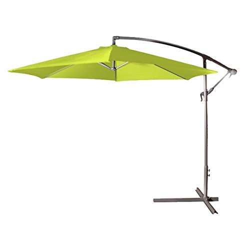Urban Living SUNNYDAYS PARASOL DEPORTE ROND ANIS DIAM 300CM TOILE 180GR