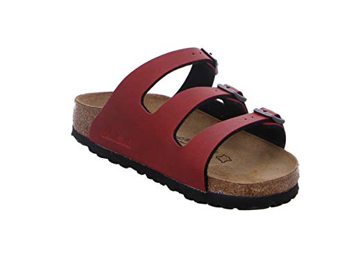 Image of Birkenstock Sandales Florida Birko-flor Pull Up Bordeaux, Women's Sandal, Pull Up Bordeaux, 5.5 UK (39 EU)