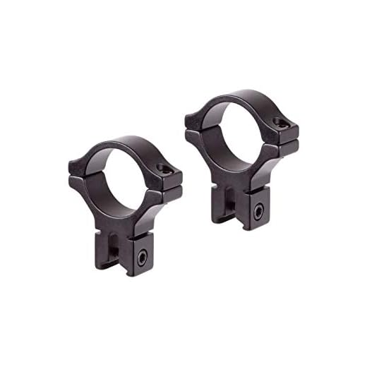 BKL 300 0.6" Long Dovetail Scope Rings - 0.979" High - for 30mm Scope Tubes - Fit 3/8" or 11mm Dovetails - Matte Black