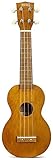 Gran diversión para niños y adultos: el ukelele hace que el sonido sea más fácil independientemente de la edad, el sintonizador/enchufe de afinación en el cabezal ayuda a mantener la afinación, y el material de la cuerda de fluorocarbono significa que menos energía bajo presión de las cuerdas