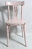  Shabby Bistrostuhl Bugholzstuhl Kaffeehausstuhl Holzstuhl Stuhl von GO IN rosé rosa 80er Jahre Landhaus Vintage Shabby Chic Möbel
