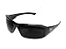Edge Eyewear TXB216-S Brazeau Safety Glasses, Black Skull Series with Polarized Smoke Lens