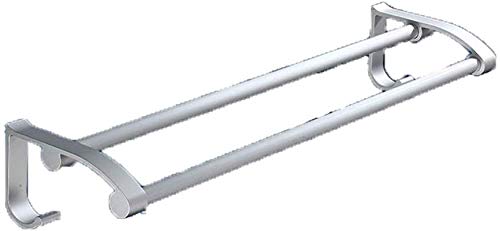 Porte-serviettes de salle de bain sans perçage double barre ICOBES 71cm