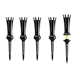 ダイヤゴルフ(DAIYA GOLF) ゴルフティー エアロスパークティーロング ブラック 日本製 360度首振り機能で飛距離アップ ロング ティーアップ高39㎜ 折れにくい ゴルフ規則適合 初心者 5本入 TE-6019 90