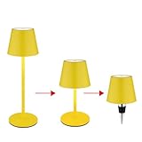 GLOBO Außenleuchte Tischlampe Akku Tischleuchte Touchdimmer Flaschenaufsatz...