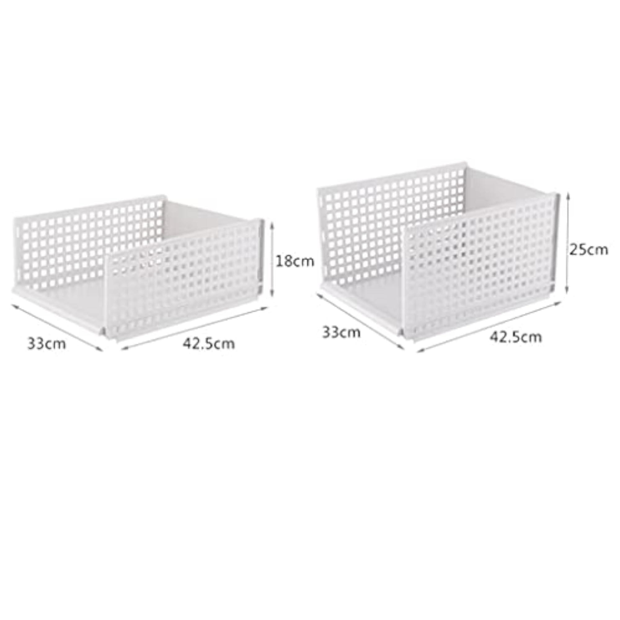 Multifunctional Stackable Plastic Cube Organizer for Storage