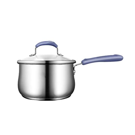 Stockkastruller induktionskastruller rostfritt stål tjock non-stick gryta med 2 storlekar av multifunktionellt snabbnudelssäkert och miljövänligt kosttillskott