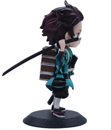 Image of Tanjiro Demon Slayer Action Figure Anime Collectible 15 cm PVC Toy with Movable Joints for Home Decor, Office Desk & Gifting | Detailed Anime Action Figure Toy - New Tanjiro