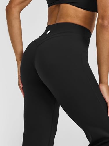OQQ Yoga Pants Women High Waist Crossover Stretch Casual Soft Straight Leg Bottoms with Pockets4