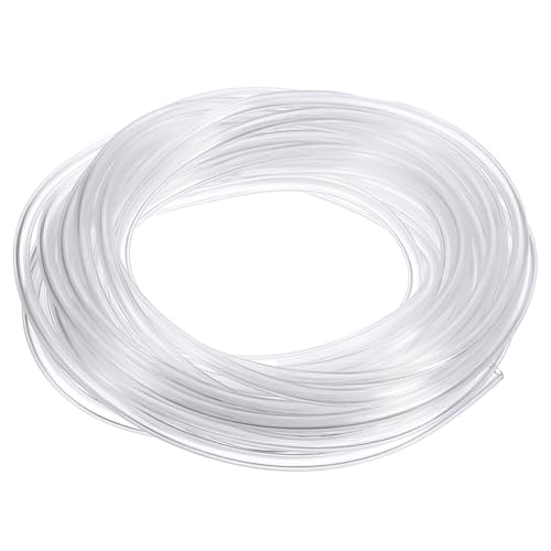 QUARKZMAN Tubo Flexible de PVC, 1mm de ID x 2mm de OD - 4 Metros de Largo Tubos de Agua de Vinilo Transparente, Tubería de Agua Plástico Ligero y Flexible para Tanque y Acuario
