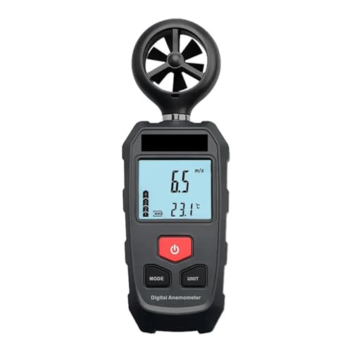 Anémomètre numérique portable avec thermomètre de refroidissement éolien et baromètre
