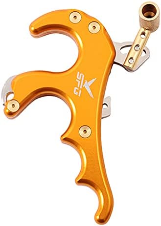 SPG Archery Bow Thumb Release for Compound Bow Adjustable 4 Finger Thumb Release Aids with D Loop Rope Set for Adult Youth Hunting Training Competition Accessories SPG Archery Bow Thumb Release for Compound Bow Adjustable 4 Finger Thumb Release Aids with D Loop Rope Set for Adult Youth Hunting Training Competition Accessories