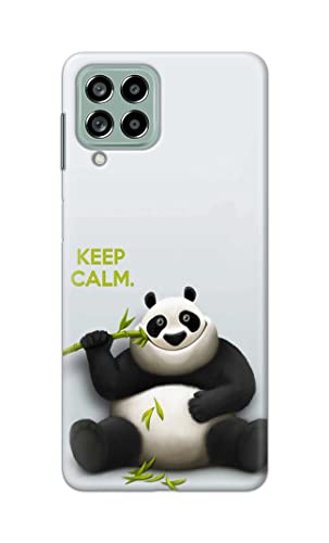 Image of PRINTFIDAA� Printed Hard Back Cover Case for Samsung Galaxy M53 5G Back Cover (Cartoon Panda) -2808