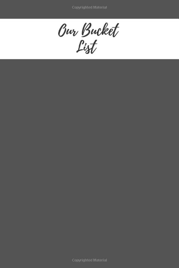 Our bucket list: Bucket list Book to prepare your plans| Practical Journal for couples, Adult, Student & Professionals Activity Book | Personal ... |Record Your Bucket List idea & Goals