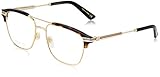 Gucci GG 0241O 003 Gold Havana Plastic Rectangle Eyeglasses 54mm
