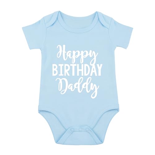 Image of SproutJoy Happy Birthday Daddy Baby Bodysuit Happy Birthday Dad Baby Bodysuit I Love My Dad Babies Clothes