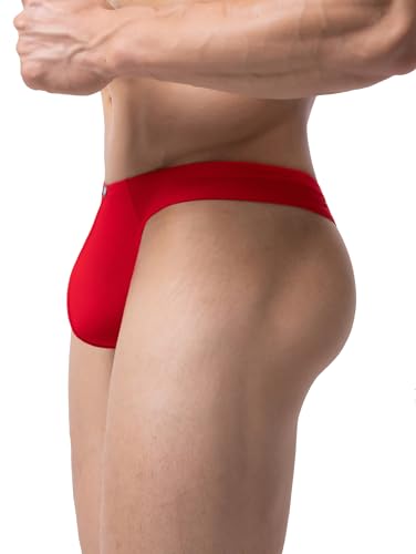 iKingsky Men's Breathable Thong Underwear Sexy Low Rise T-back Underpanties for Men3