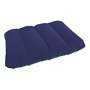Milestone – Cuscino Gonfiabile da Viaggio e da Campeggio, Colore Blu
