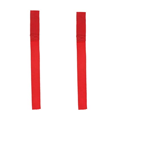 2X Heavy Duty Red Winch Hook Pull Straps,Winch Hook Pull Straps,Protective Loops Towing Rope, Long Hook Strap Winch Accessories for ATV UTV Truck Accessory - 2 inch 50mm Wide