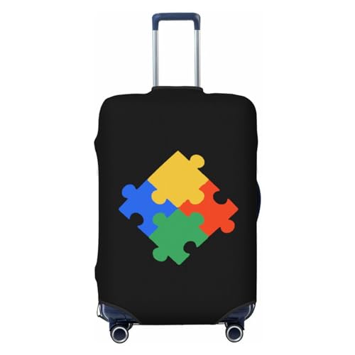 Autism Awareness Luggage Cover Multi Size Travel Luggage Protective Cover