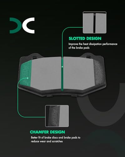 Image of SCITOO D1405 D1718 Front Metal Rear Ceramic Brake Pad Sets 2016-2019 For Cadillac For ATS,2015-2019 For Corvette