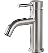 ALTON SUS52020, Single Lever Basin Mixer, Brushed Nickel, Black