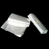 WACCOMT Pack 100 Stück Klare Schrumpffolie Taschen mit Aufhängeloch POF Heißsiegel Schrumpffolie Taschen zum Verpacken von Telefonzubehör Elektronischen Bauteilen Kosmetika (11x22cm (4.3x8.6 inch))