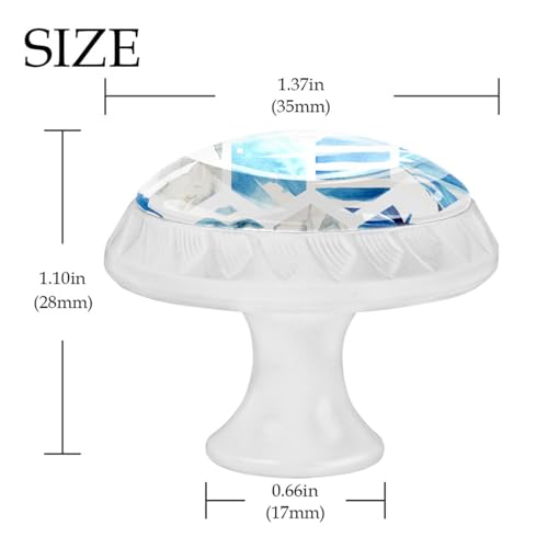 Lot de 12 boutons ronds décoratifs pour placard de cuisine et commode retro - 5
