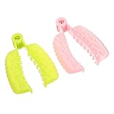 DIYEAH 2pcs Kitchen Finger Protectors for Safe Vegetable Cutting Multipurpose Finger Guards for Chopping and Dicing in Green and Pink Cut Safety Tool for Food Preparation