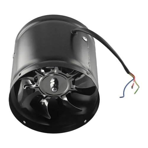 Nuevo Ventilador Extractor, De Tubo En Línea, 150mm, 2800r/Min, 50Hz, Conducto Humo, Cines Y Restaurantes Tienda de cultivo(Nero)