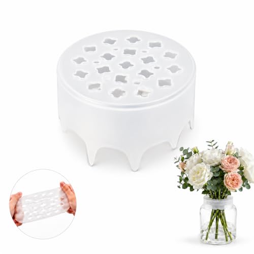 2026 New Silicone Flower Arranging Grid Arrangement Holder Ase Buddy Reusable Silicone Flower Arranging Grid Stretch Twist Bouquet Twister Flexible Floral Easy DIY for Home Decor (1)