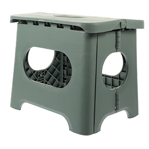 ifundom Lightweight Folding Stool Portable Plastic Fishing Seat for Compact Outdoor Stool with Handle for Camping and Fishing Activities