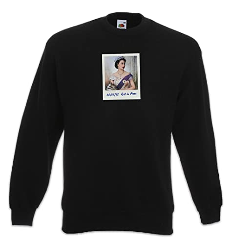 Sweat-shirt Queen Elizabeth Portrait II Urban Backwoods pour homme et femme en coton