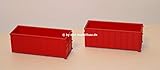 abrollmulde Verpackungsgewicht: 60 g Herpa 053884 Abrollmulden 2 Stck gerippt, rot, farbig