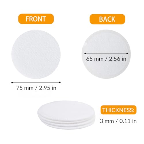 Image of 12PCS 2.5in Monotub Adhesive Filter Disks, Mushroom Monotub Filter Discs, Mushroom Filter, Filter Patch for Monotub, for Mushroom Growing Supplies Filter Pad Replacements.(2mm Thick) (24PCS)