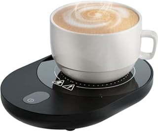 Kuiloapt 50W Coffee Mug Warmer for Desk (Up to 212 ), 5 Temperature Levels & 1-12H Timing Auto Shut Off Cup Warmer for Warming & Heating Coffee, Milk, Tea, Hot Chocolate, etc.(No Cup)