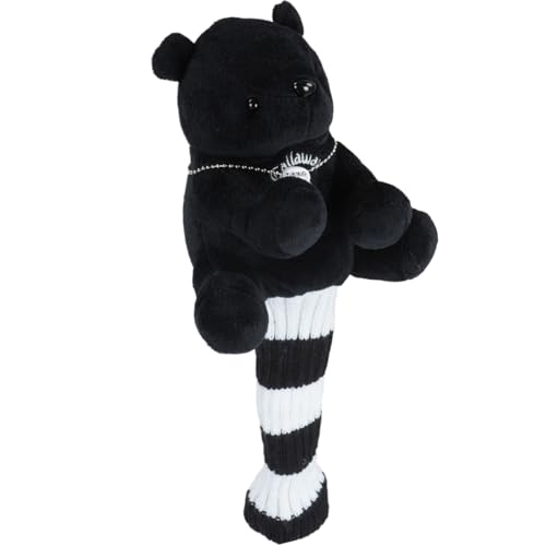 Callaway AM Bear UT BLK SS 23 Headcover for UT, Count-Tag Replaceable (3.4.5.6.7)) Black Women