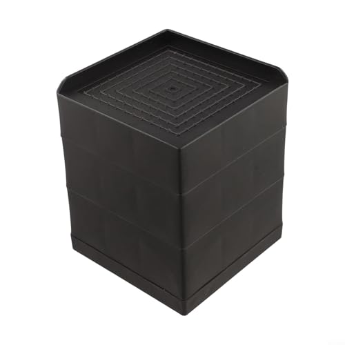 Elevadores de patas de silla apilables, extensores de altura de muebles de plástico con almohadillas antideslizantes para sofás y camas, protectores de suelo que reducen el ruido y absorben los golpes