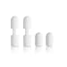 Lightning Power - 2 pcs Premium Silicone Pencil Cap Saver Keeper and 2 pcs Pencil Cap Replacement for Apple Pencil (White)