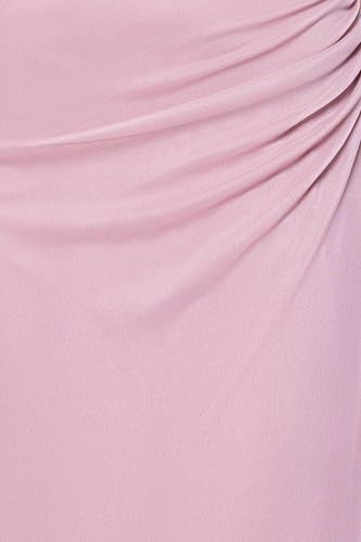 Image of Betsy & Adam Women's Betsy & Adam Women's Chiffon Halter Neck Sleeveless Print Ruffle Floor Length Dress