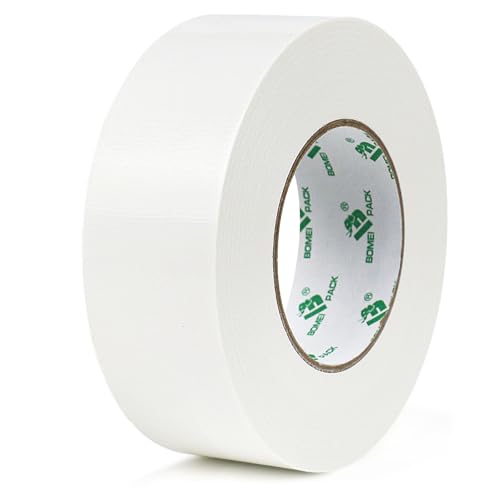BOMEI PACK Duct Tape White Industrial Grade 1.5 inch x 60 Yards (179 ft), 9 Mil Heavy-Duty, Waterproof, UV Resistant for Crafts & Home Improvement