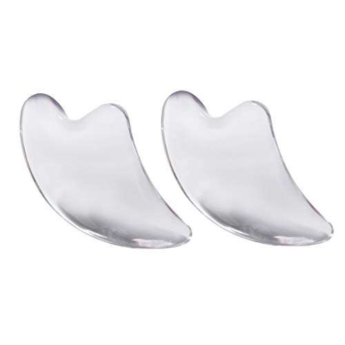 LIANXIAO - 2 pcs Resina Gua Sha Placas Gua Sha Scraping Massagem Ferramentas Corporal Facial Massage